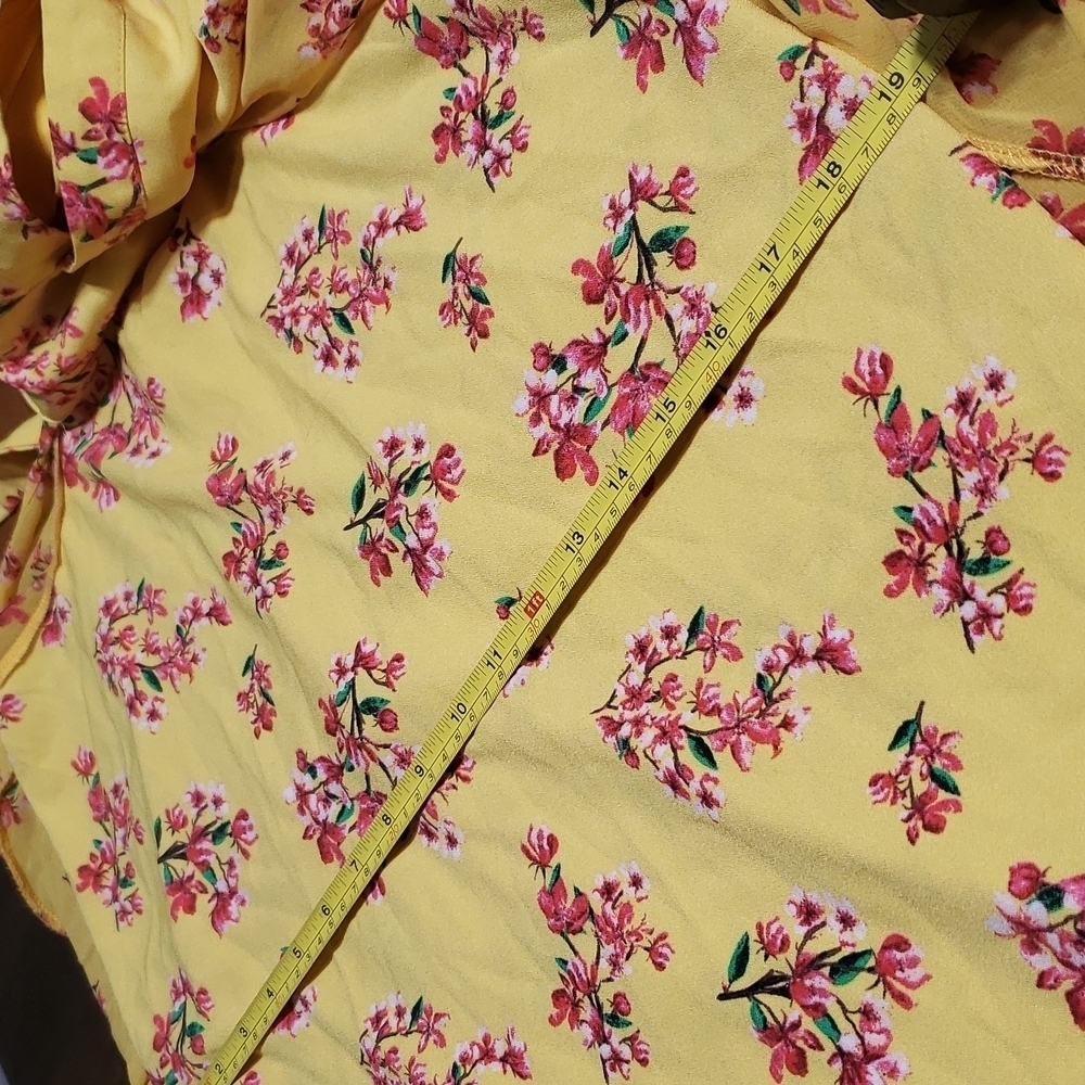 XOXO floral yellow High low maxi dress XL - Picture 15 of 16